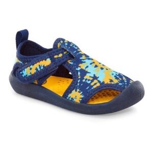OshKosh B'gosh Navy Multicolor Tie-Dye Cutout Aquatic Water Shoe